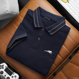 Áo polo họa tiết cổ T5